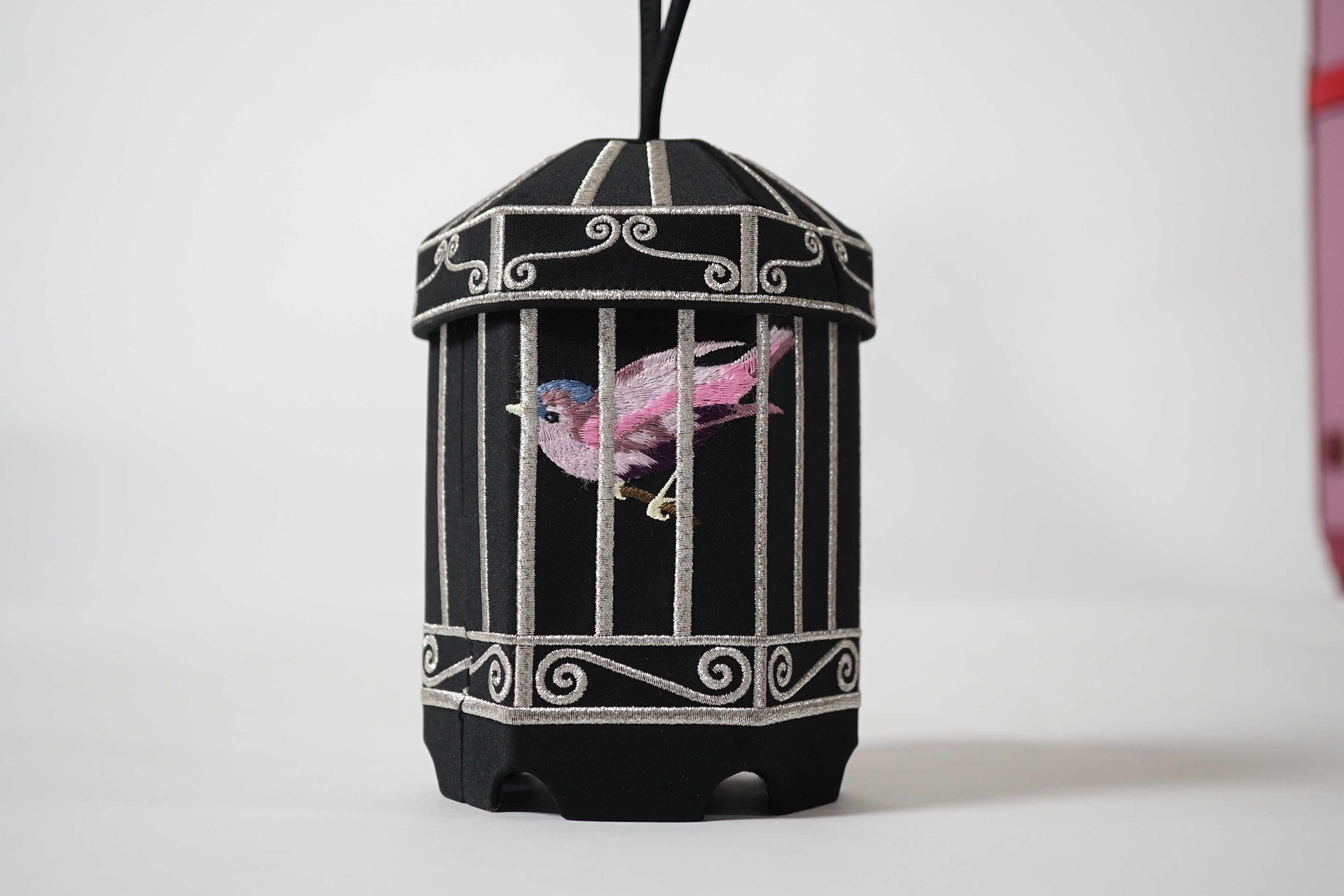 A vintage Lulu Guinness 'Birdcage' evening bag, limited edition of 500, height 15cm, height to strap 30cm, depth 9cm